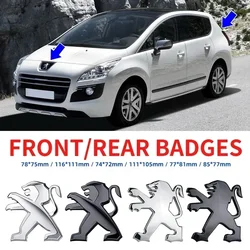 1pcs ABS Car Front Emblem Rear Trunk Badge for Peugeot 307 107 207 407 408 308 206 406 507 508 2008 5008 3008 Sticker Decoration