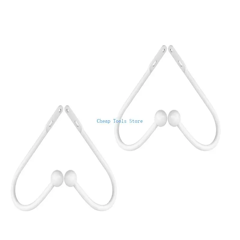 

G88B 2/4pcs Wall Mounted Tieback Hook Curtain Holdbacks Decorative Drapery Holdbacks