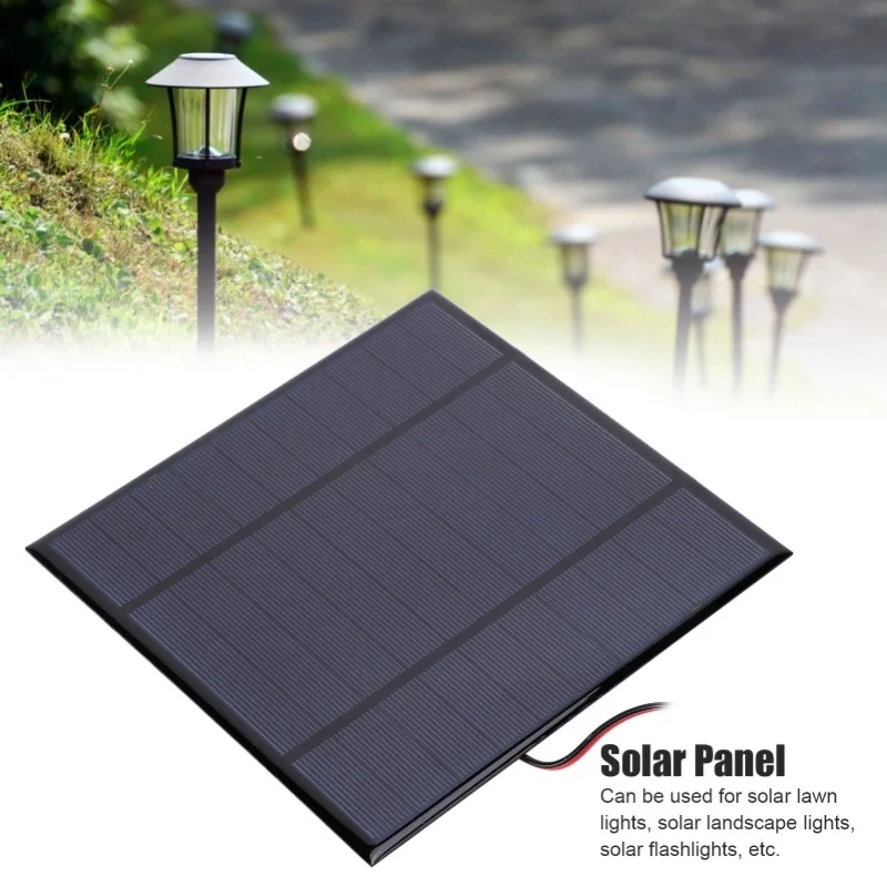 5V 4.5W 900mA Mini Solar Panel Charger High Conversion Rate Windproof Snowproof With 78.7in Cable