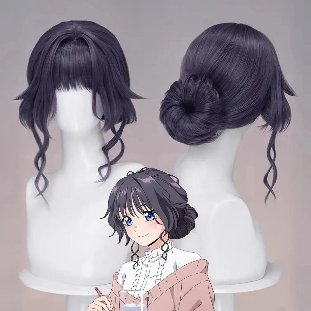 アニメ香りの花が高貴に咲く和路香子コスプレウィッグロリータパープル耐熱合成ウィッグハロウィン