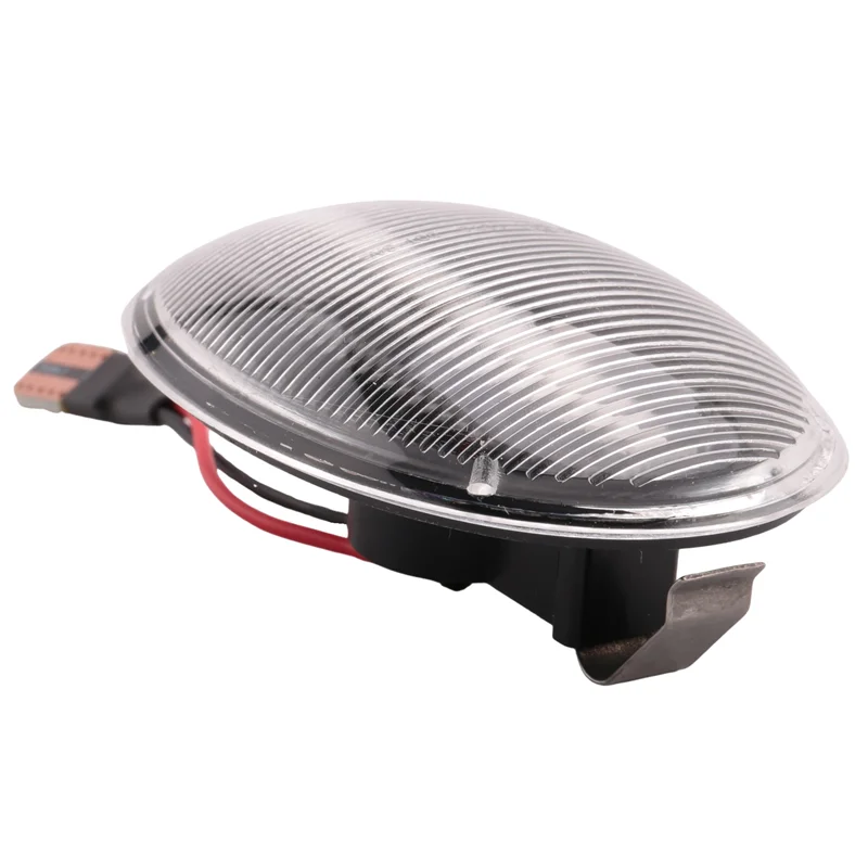 A44U 1 Pasang Pengganti Casing Transparan Lampu Samping Fender LED Mobil untuk MINI Cooper S R55 R56 R57 R58 R59 Tanda Belok Air Lari