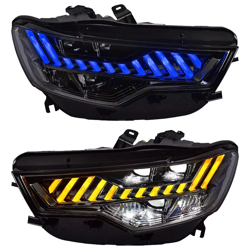 A6 C7 2012-2015 Light Emitting Diode Headlights 6000k Color Temperature Auto Parts Durable Modified DRL Headlights