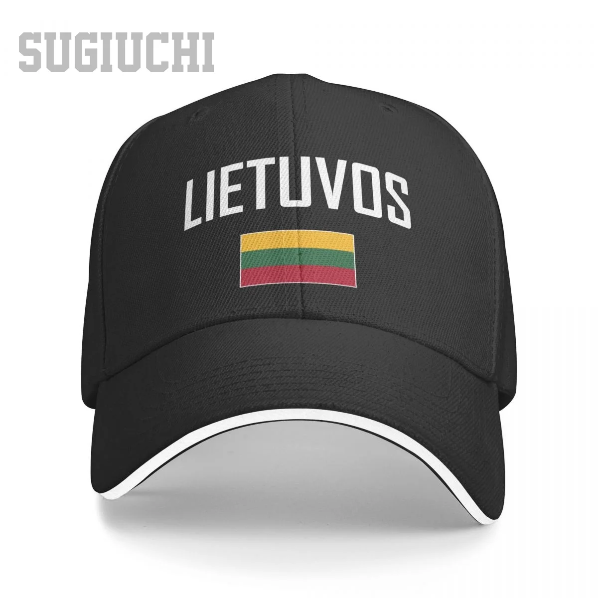 

Unisex Sandwich Lithuania LITUVOS Flag And Font Baseball Cap Men Women Hip Hop Caps Snapback Golf Hat Fishing