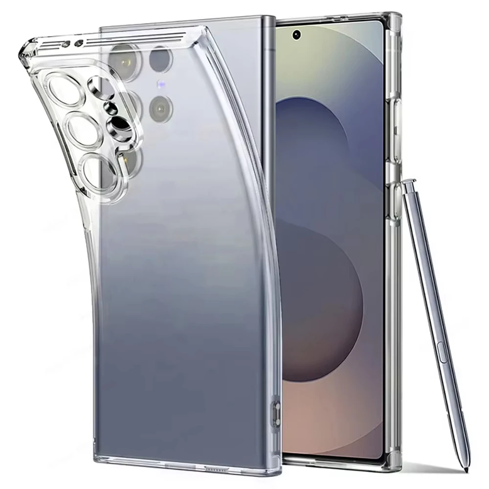 Clear Case For Samsung S25 Ultra S26 Edge S24 S23 Plus A57 A17 A07 A56 5G A36 A26 A16 A06 A05 A55 A54 A53 A35 A34 A33 A15 Cover 
