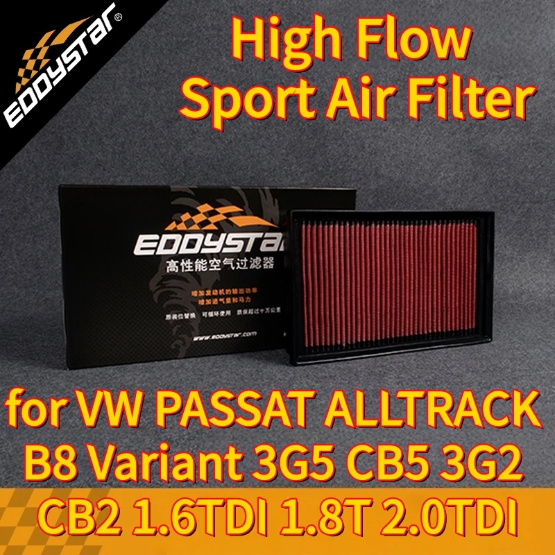 

Спортивный воздушный фильтр с высоким расходом для VW PASSAT ALLTRACK B8 Variant 3G5 CB5 3G2 CB2 1.6TDI 1.8T 2.0TDI Моющиеся гоночные впускные фильтры