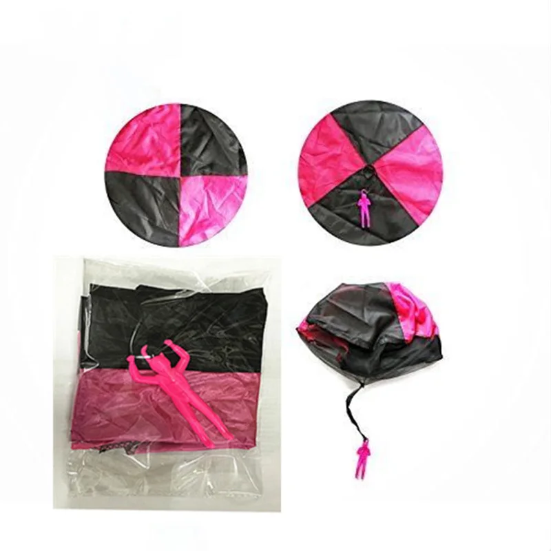 Kids Mini Hand Throwing Parachute Toy For Children's Educational Parachute With Figure Soldier Outdoor Fun Sports Play Game