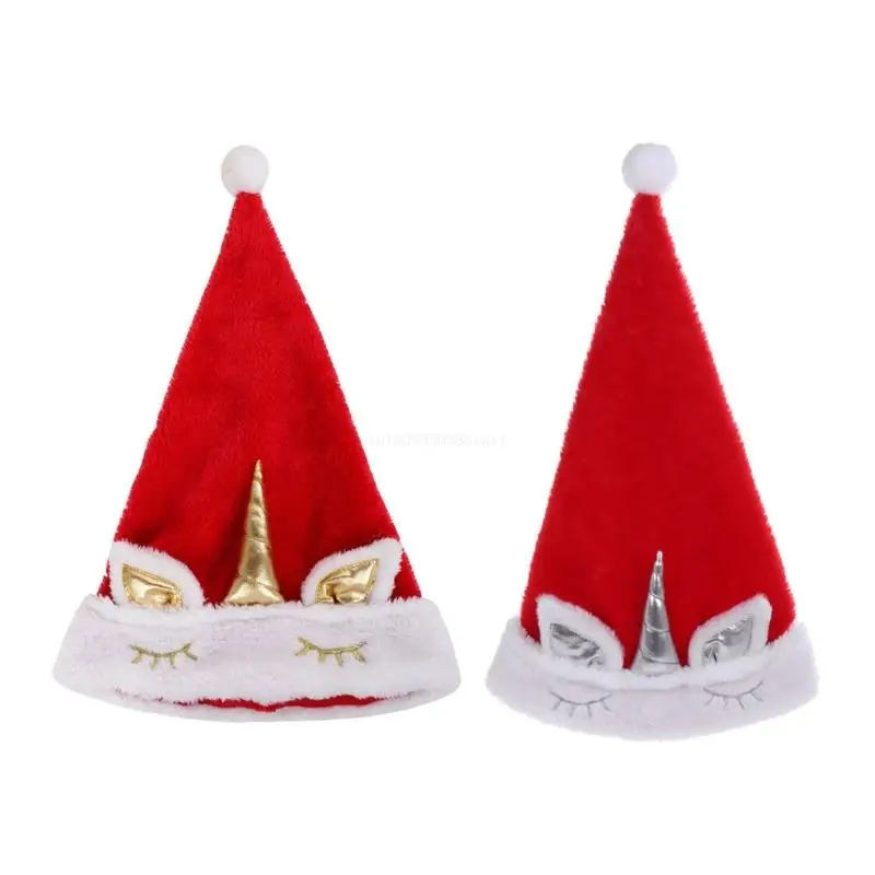 Lovely Holiday Christmas Hat Funny Christmas Hats Unicorns Decoration Hat Dropship