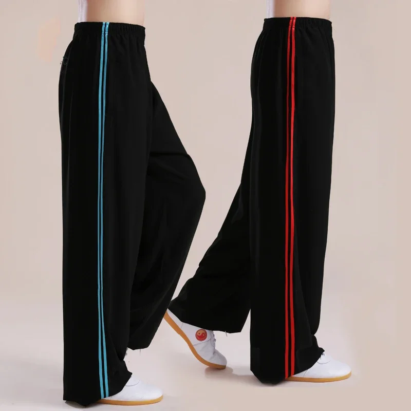 Tai Chi Pants Wushu Clothing Kung Fu Trousers Martial Art Uniform Breathable New Style Elastic Waist