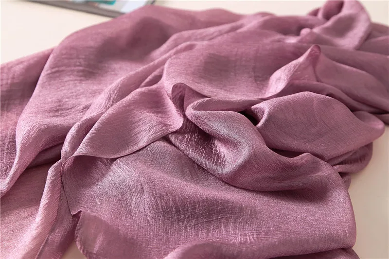 2023 luxus Marke Frauen Mode Schal Plain Solide Seide Leinen Schals Schals Sommer Dame Bandanas Pashmina Foulard Hijab 180*90 cm – Detail 3