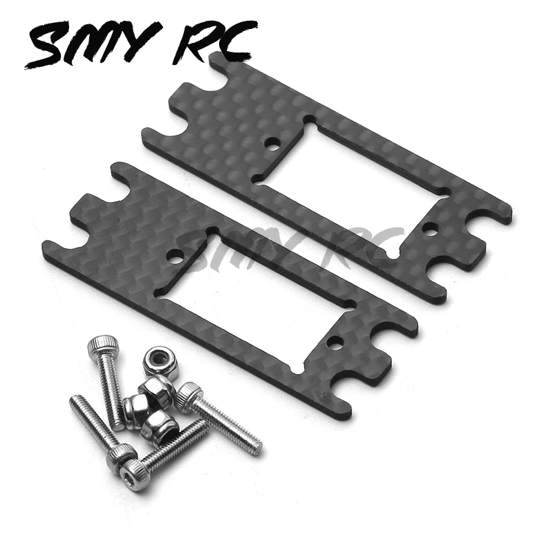 

2pcs Carbon Fiber TR4 Servo Mount for Axial SCX10 VS4-10 1/10 RC Crawler Car Upgrade Parts Accessories