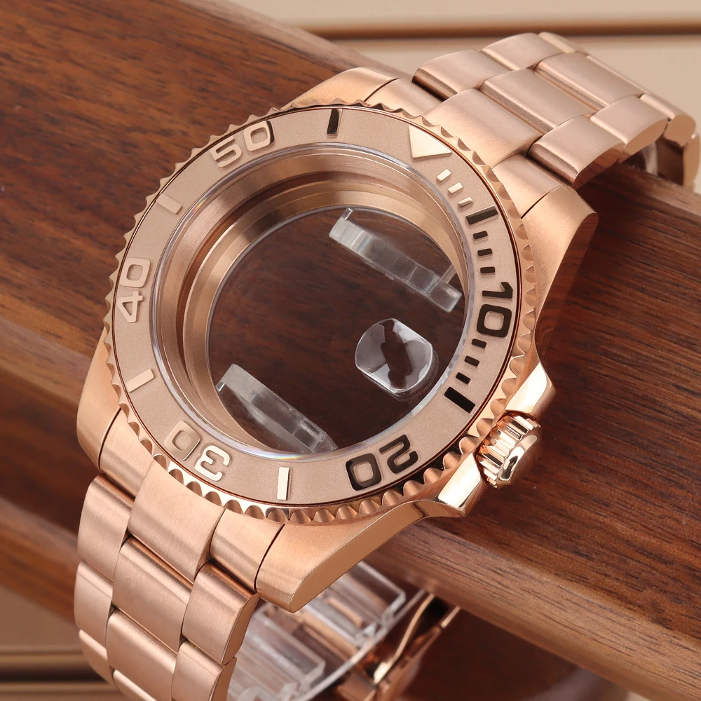 boitier-de-montre-40-mm-nh35-or-rose-saphir-pour-nh34-nh35-sub-nh36-8215-2824-pt5000-st2130-dg2813-bracelet-oyster-brosse-boitiers-yacht