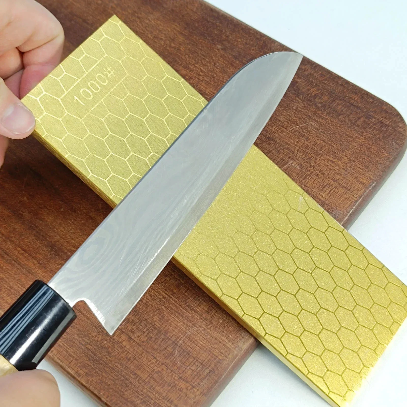 

1pcs Double-side Diamond Sharpening Stone Grinding Stone for Knives Knife Shrpener Kitchen Tools Grit 200# 1200# Sharpener Knife