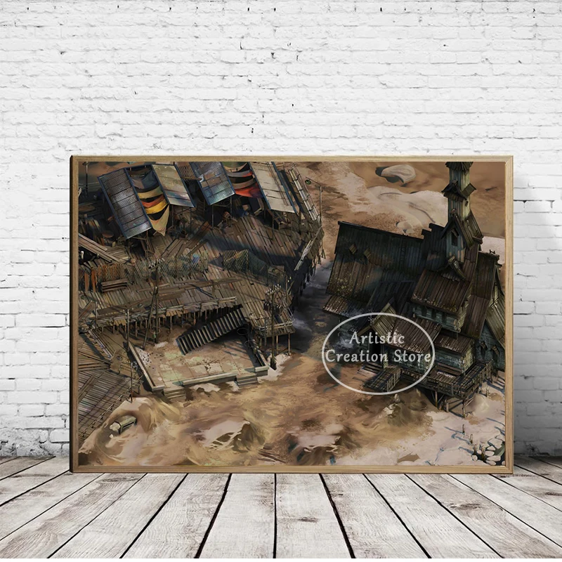 Disco Elysium Concepts Poster Prints Canvas Painting Long Haul Limbo Capeside Apart Wall Pictures Living Room Home Decor Gifts