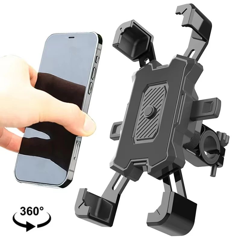 

Вращающийся на 360 градусов электрический велосипедный держатель для телефона для iPhone, езда на горном велосипеде, мотоцикле, подставка, кронштейн, нескользящий велосипедный кронштейн