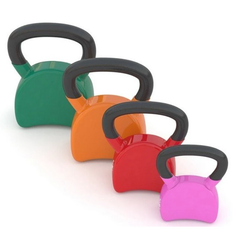 Hot Selling Plastic Dip Kettlebell Home Use Fitness Equipment Kg Kettle Bell Set For Women