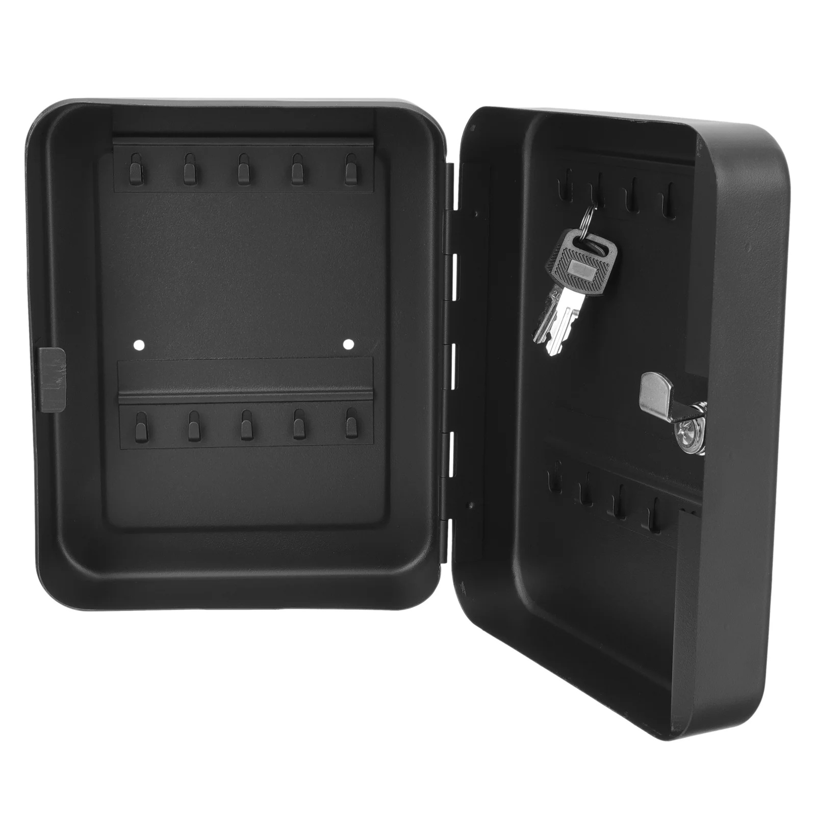 1Set Key Storage Case Wear Resistant Wall Mounted Key Organizer Box 20 Slots Secure Lock Box Multi-Slots Security Cabinet