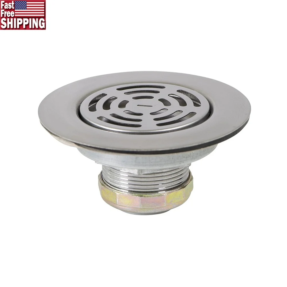 

Плоский сетчатый фильтр для душа из нержавеющей стали, сливная сборка, кухонная мойка для стирки на колесах, отверстия от 3,5 до 4 дюймов, прочный, легко чистится