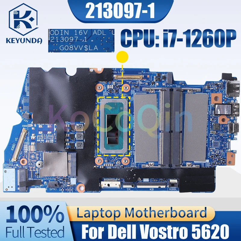 

213097-1 For Dell Vostro 5620 Notebook Mainboard 0HRNCW SRLD6 i7-1260P Laptop Motherboard Full Tested