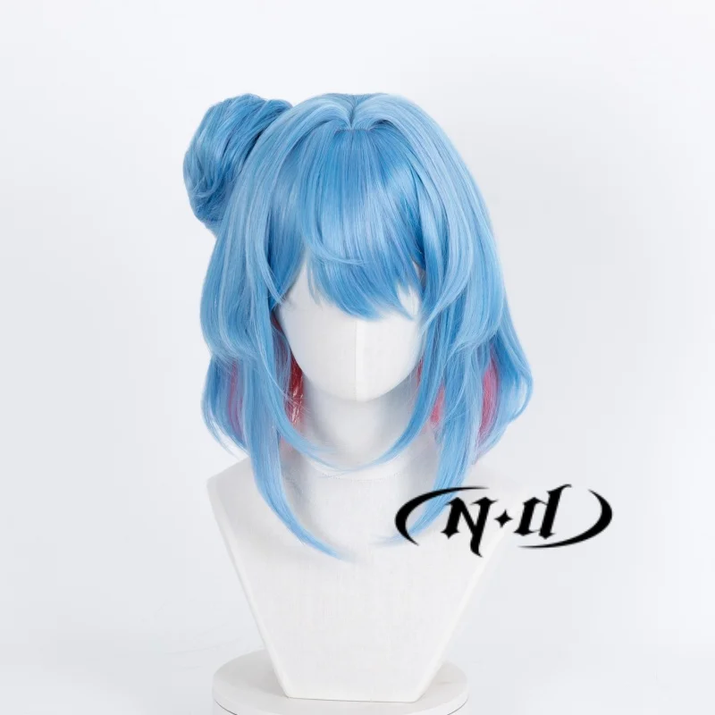 Nd xiao qiao cosplay perucas de cabelo honra dos reis mangá feiticeira cosplay perucas de cabelo para mulheres comic con coser resistente ao calor