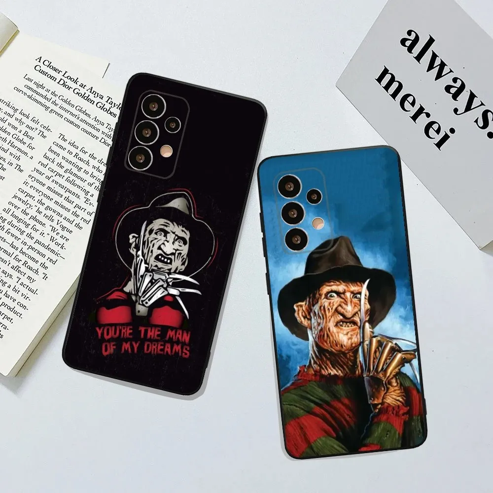 F-Freddy Horror Movie K-Krueger Phone Case For Samsung Galaxy A13,A21s,A22,A31,A32,A52,A53,A71,A80,A91 Soft Black Cover