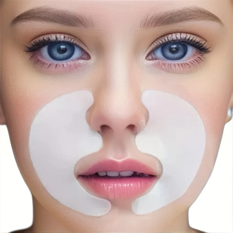 3PCS Paraben-Free Collagen Smile Line Patches - Unscented, Easy-to-Use Smoothening Tools for All Skin Types, Ideal for Face