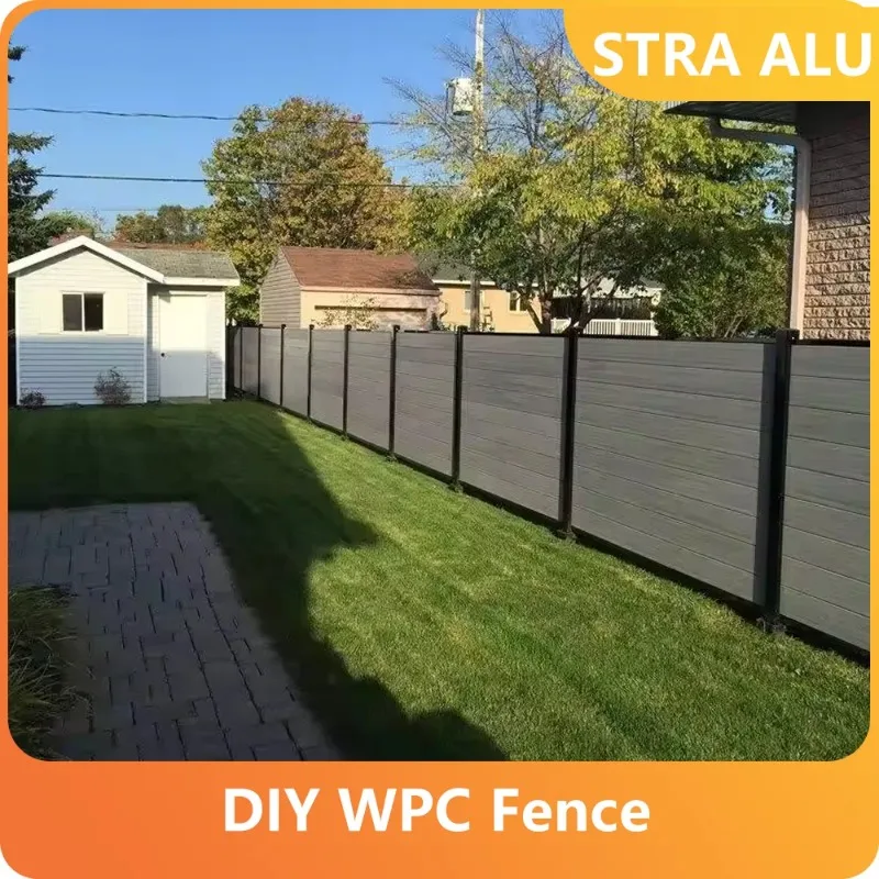 لوحة سياج WPC للخصوصية 12 مم مقاومة للأشعة فوق البنفسجية والأنماط الأبيض، نظام قفل سريع للحديقة/الفناء الخلفي #2