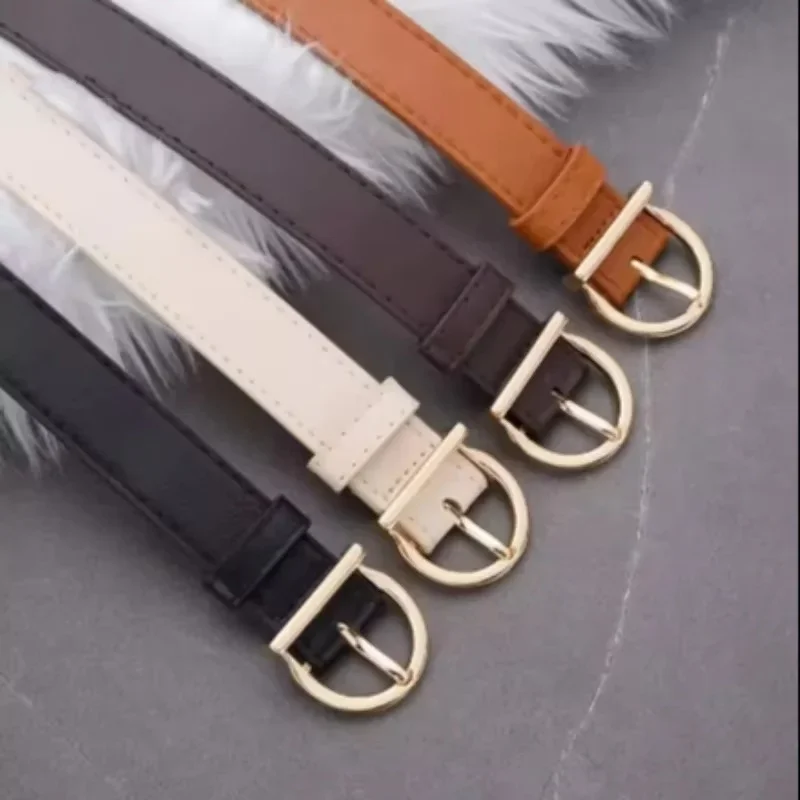 حزام نسائي موضة دبوس مشبك حزام رفيع حقيقية فاخرة حزام ناعم النساء مع السراويل البضائع الجينز يندبروف حزام بولي Leather حزام جلد