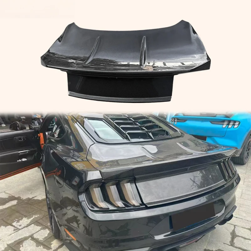 

For 2015-23 2Dr Carbon Fiber DT2 Style Rear Bumper Trunk Boot Lid