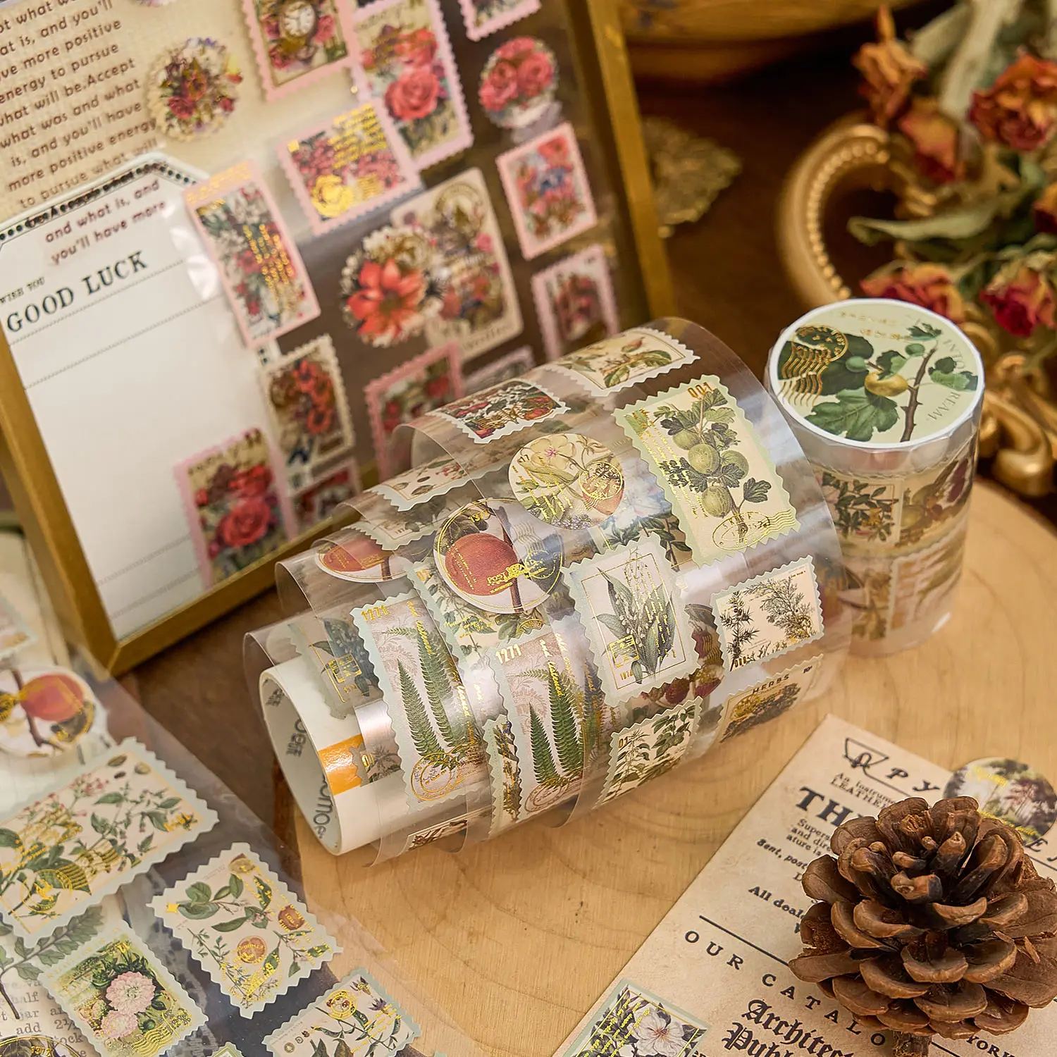 Фэнтезийная серия для входа, горячее тиснение, стильная лента, ретро-почтовая марка, справочник, чехол для мобильного телефона, базовый декоративный материал, наклейка «сделай сам»