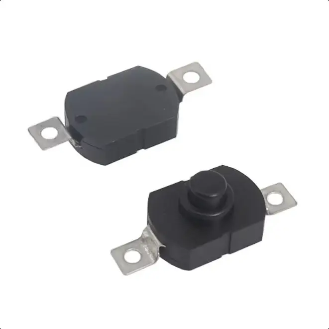【30-5PCS】1712-KD Push Button Switch 1712KD Flashlight Switch LOCK 17X12X9.5MM Table Lamp Switch Flashlight Button Switch ON-OFF