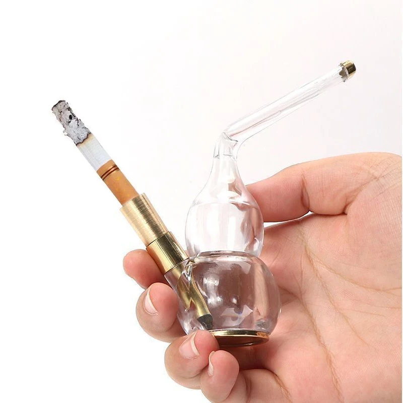 

Dual Cigarette Tobacco Smoking Pipe Water Filter Pipe Mini Shisha Hookah Water Pipe Water Bottle Filter Smoking Tobacco