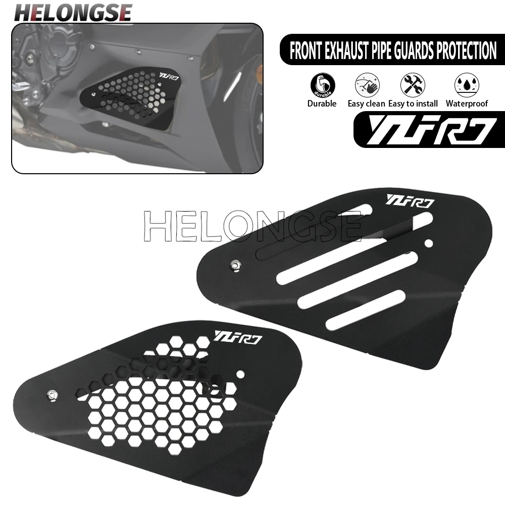 

Motorcycle Accessories Front Exhaust Pipe Muffler Protector Cover Shield For YAMAHA YZF R7 YZF-R7 2021 2022 2023 2024 2025 YZFR7