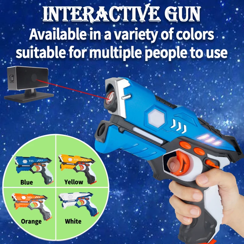 تعمل مسدس ألعاب الرماية بالليزر من Owayboard مع نظام عرض اللمس التفاعلي Oway