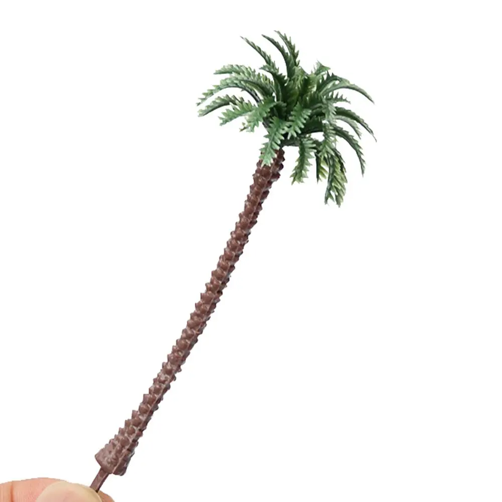 5/10/20 قطعة المنمنمات لتقوم بها بنفسك تحويل شجرة نموذج قطار السكك الحديدية مشهد مشهد الحرفية شجرة نخيل جوز الهند #3