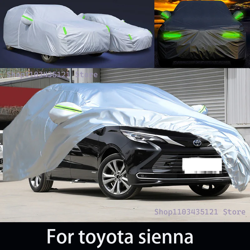 

For toyota sienna Outdoor Protection Full Car Covers Snow Cover Sunshade Waterproof Dustproof Exterior Car accessories