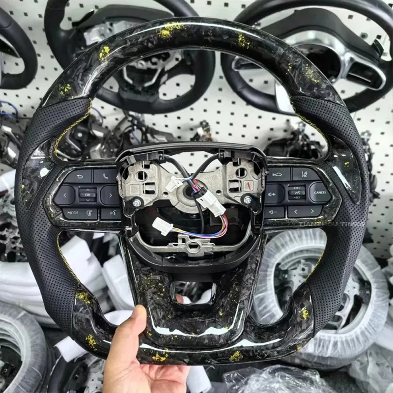 

Premium Forged Carbon Fiber Steering Wheel Fit Auto Upgrade Part