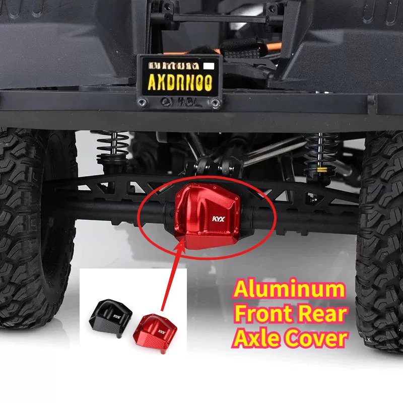 RC Crawler Aluminum Front Rear Axle Cover Customizable Size For Axial SCX10 PRO 1/10 Scale Model Car Chassis Upgrade Spare Part
