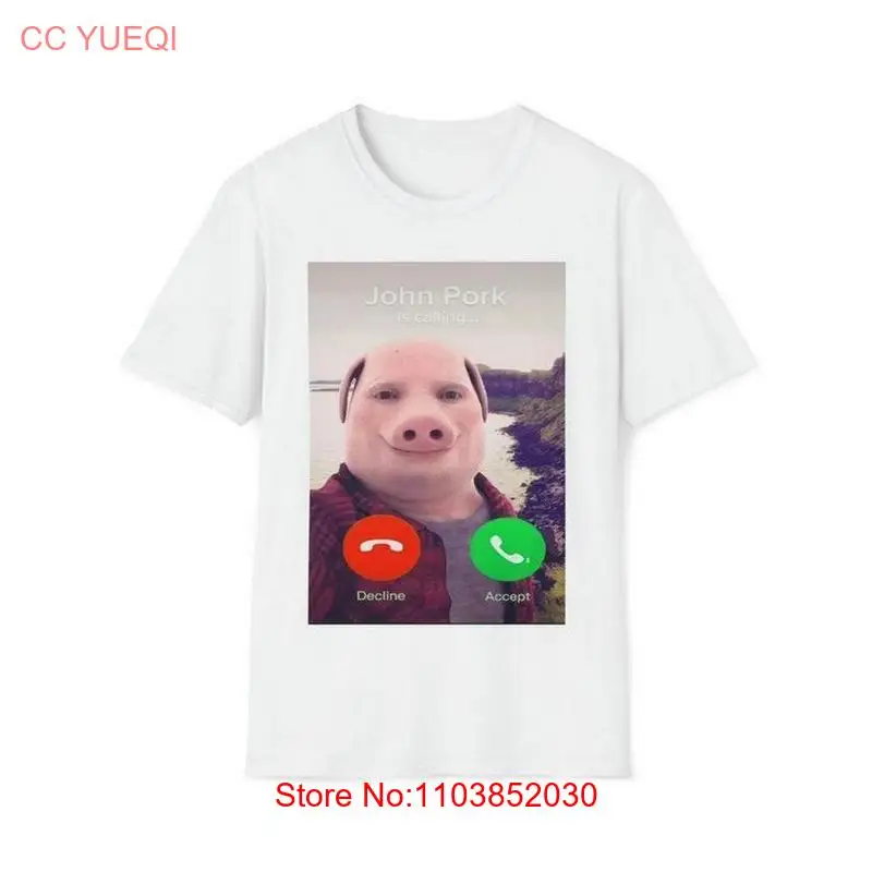 Забавная рубашка с мемом, Футболка Джон свинин называется, Подарочная футболка унисекс, 4 июля Ши