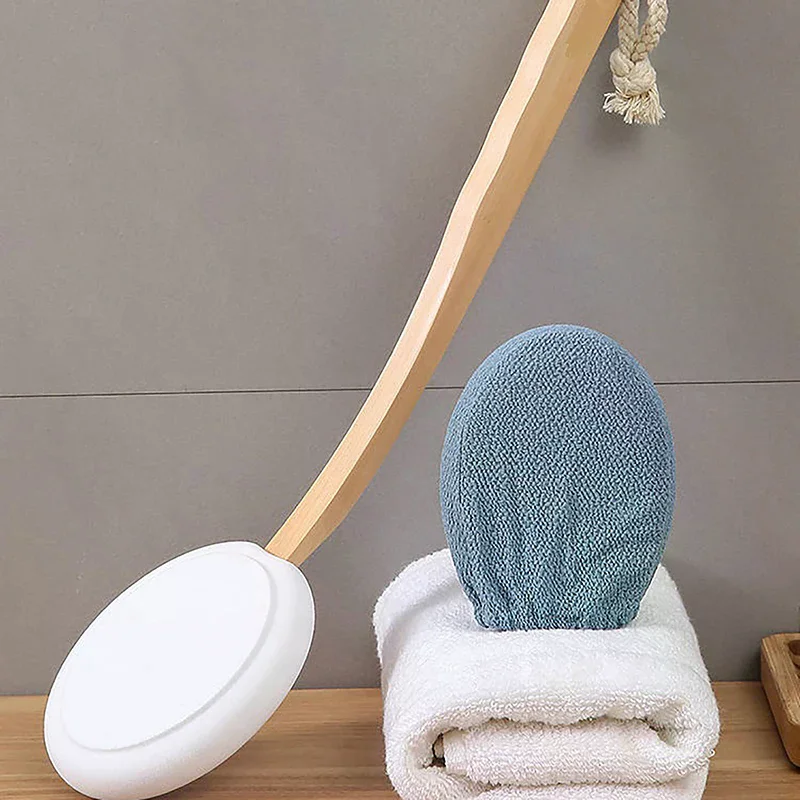 Accessory Shower Body Brush Scrubber Long Handle Multi-function Sunscreen Applicator Cleaner