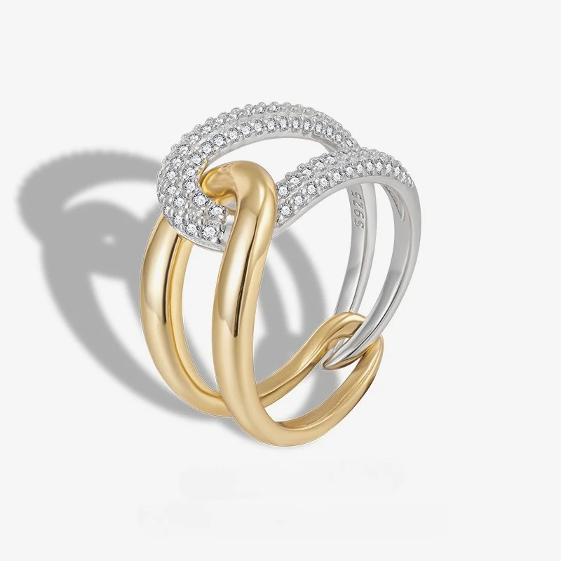 New S925 Silver Wide  Ring Design, Light Luxury, High-end Personalized Index Finger Ring, Women's Ring, Wedding Jewelry