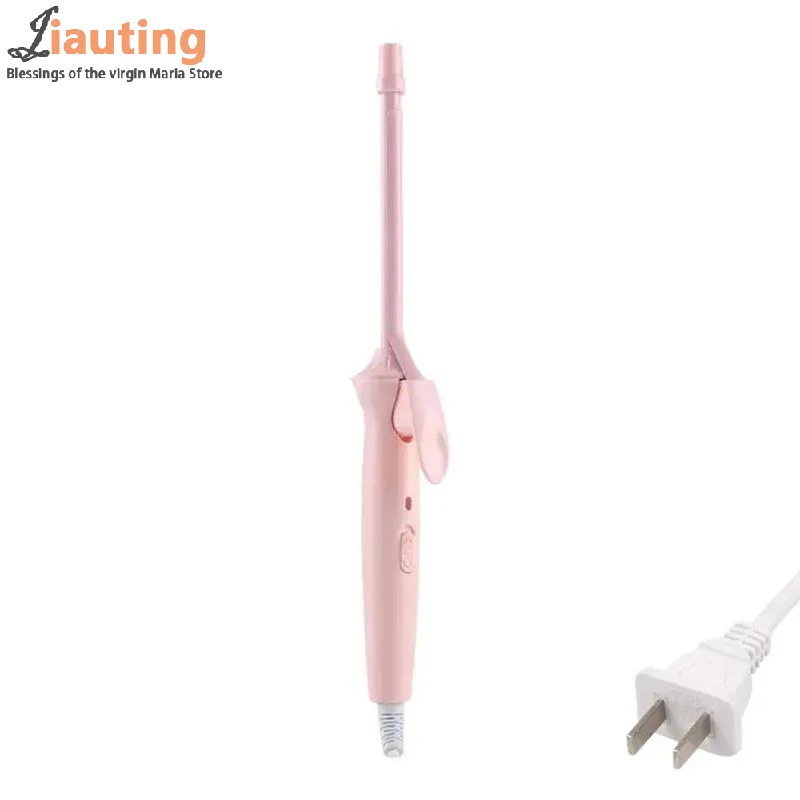 Mini Hair Curling Iron 9mm Curler Wand Professional Curly Tongs Ceramic Electric Salon Styling Tool Small Crimping Iron Curler