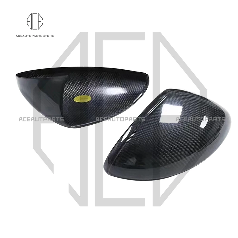 Car Parts Carbon Fiber Front Left Right Rearview Mirror Covers For Porsche Boxster Cayman 718