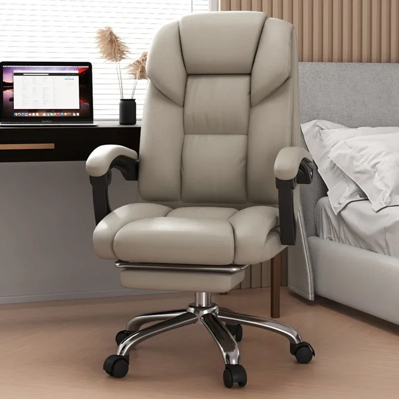 Support Pillow Office Chairs Wheels Base Footrest Mobile Office Chair Lift Swivel Recliner Sillas De Gamer Office Furniture