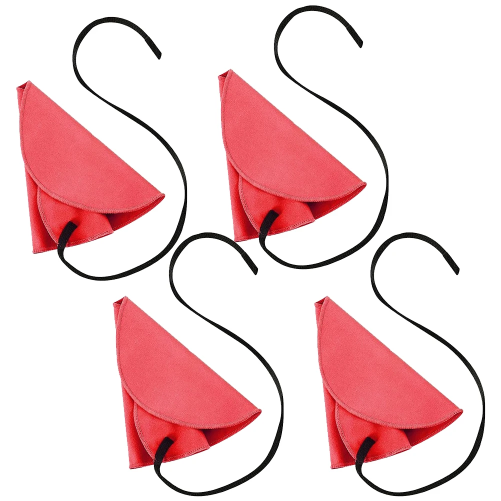 

4 Pcs Musical Instrument Cleaning Cloth Accessories Flute Silk Saxophone Care Kit Clarinet Swab for Tool