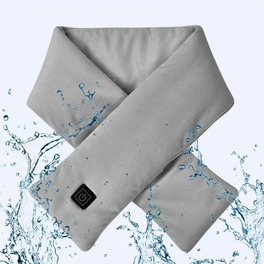 Winter Heating Scarf Women Men Rechargeable 3 Heat Settings Waterproof Lightweight Neck Heating Pad