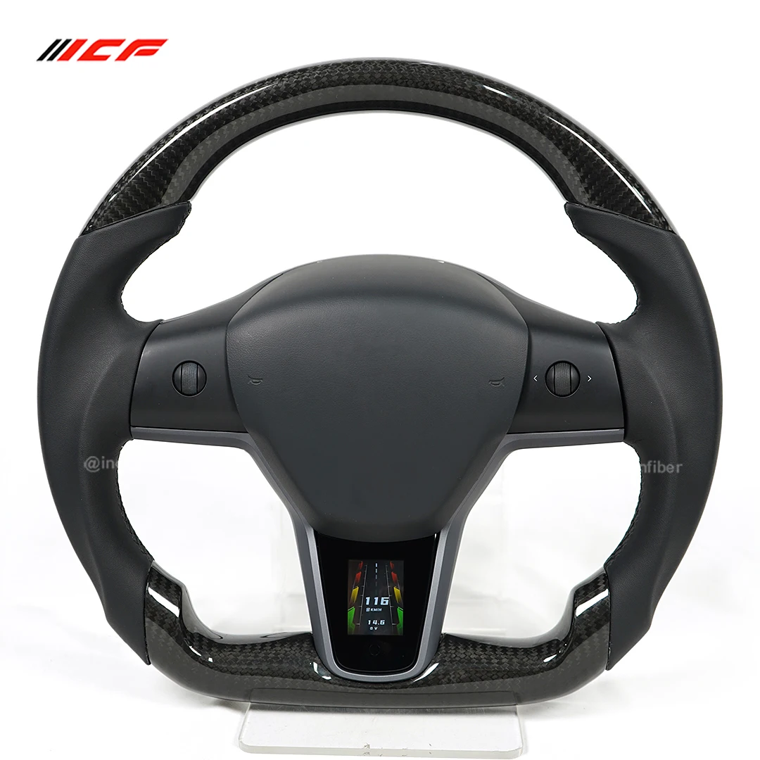 Steering Wheel Smart Trim LED Display For Tesla Model 3 Model Y Multi-function Touch Screen Display