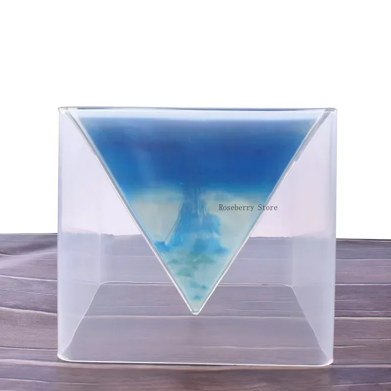 Large Pyramid Silicone Molds Big Pyramid Resin Mold Epoxy Resin Casting Molds with Plastic Stand Base for Jewelry Casting