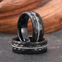 black 8mm tungsten carbide ring for man anillos bague homme pareja de compromiso fashion jewelry wedding band engagement rings