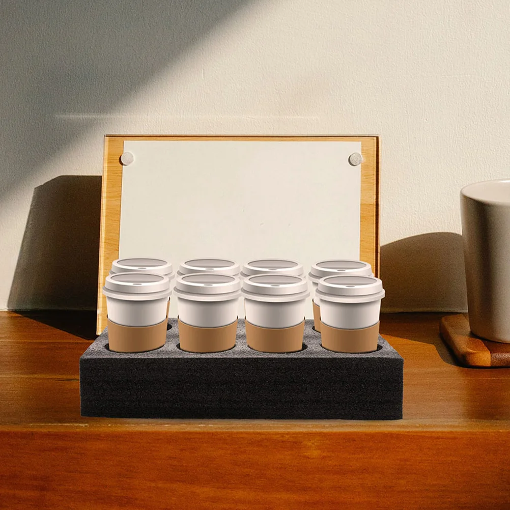

3Pcs Drink Holder Tray Portable Multi-Hole Cup Carrier Lightweight Beverage Transport for Takeout Coffee Milk Tea