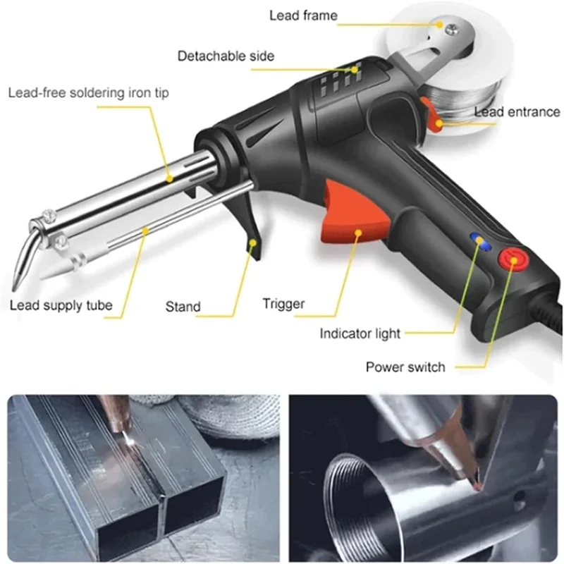 ABUL-Internally Heated Industrial Welding Tools, Multi-Function Soldering Iron Soldering Set US Plug